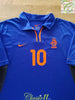 2000/01 Netherlands Away Football Shirt Bergkamp #10 (M)