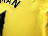 2011/12 Norwich City Home Premier League Match Worn (vs Man City) Football Shirt Surman #11 (L)