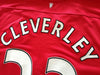 2011/12 Man Utd Home Premier League Football Shirt Cleverly #23 (L)