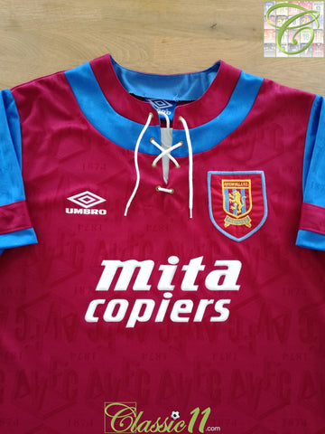 1992/93 Aston Villa Home Football Shirt