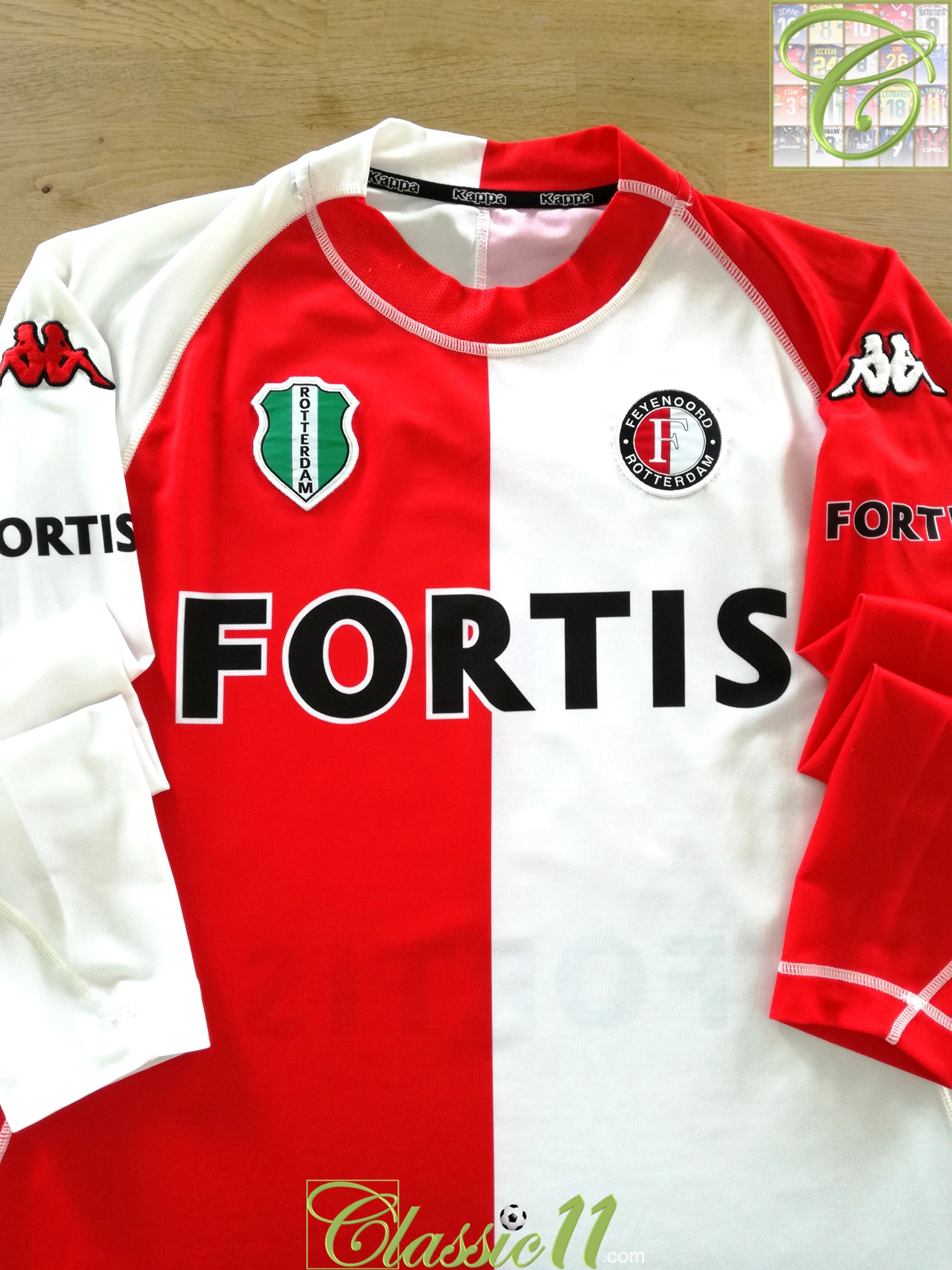 2004/05 Feyenoord Home Long Sleeve Football Shirt