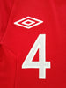 2010/11 England Away Football Shirt Gerrard #4 (XS)