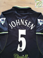 1998/99 Man Utd 3rd Premier League Football Shirt Johnsen #5