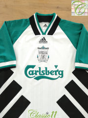 1993/94 Liverpool Away Football Shirt (M)