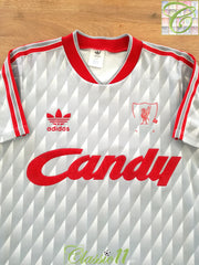 1989/90 Liverpool Away Football Shirt (B)