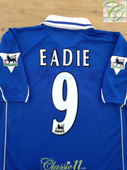 2001/02 Leicester City Home Premier League Football Shirt Eadie #9