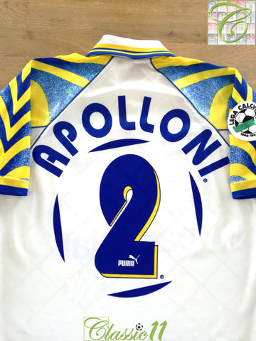 1995/96 Parma Home Serie A League Football Shirt Apolloni #2