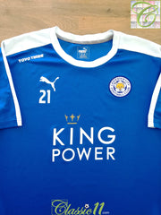 2015/16 Leicester City Player Issue Football Training Shirt #21