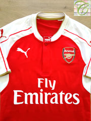 2015/16 Arsenal Home Player Issue Football Shirt (M)