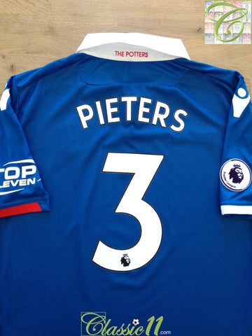 2017/18 Stoke City Away Premier League Football Shirt Pieters #3 (3XL)