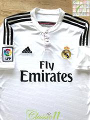 2014/15 Real Madrid Home La Liga Football Shirt (L)