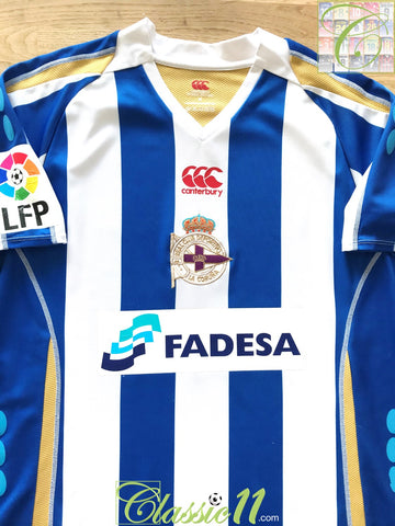 2007/08 Deportivo de La Coruña Home La Liga Football Shirt (M)