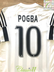 2015/16 Juventus Home Serie A Football Shirt Pogba #10