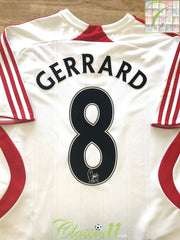 2007/08 Liverpool Away Premier League Football Shirt Gerrard #8