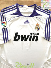 2007/08 Real Madrid Home La Liga Football Shirt (S)
