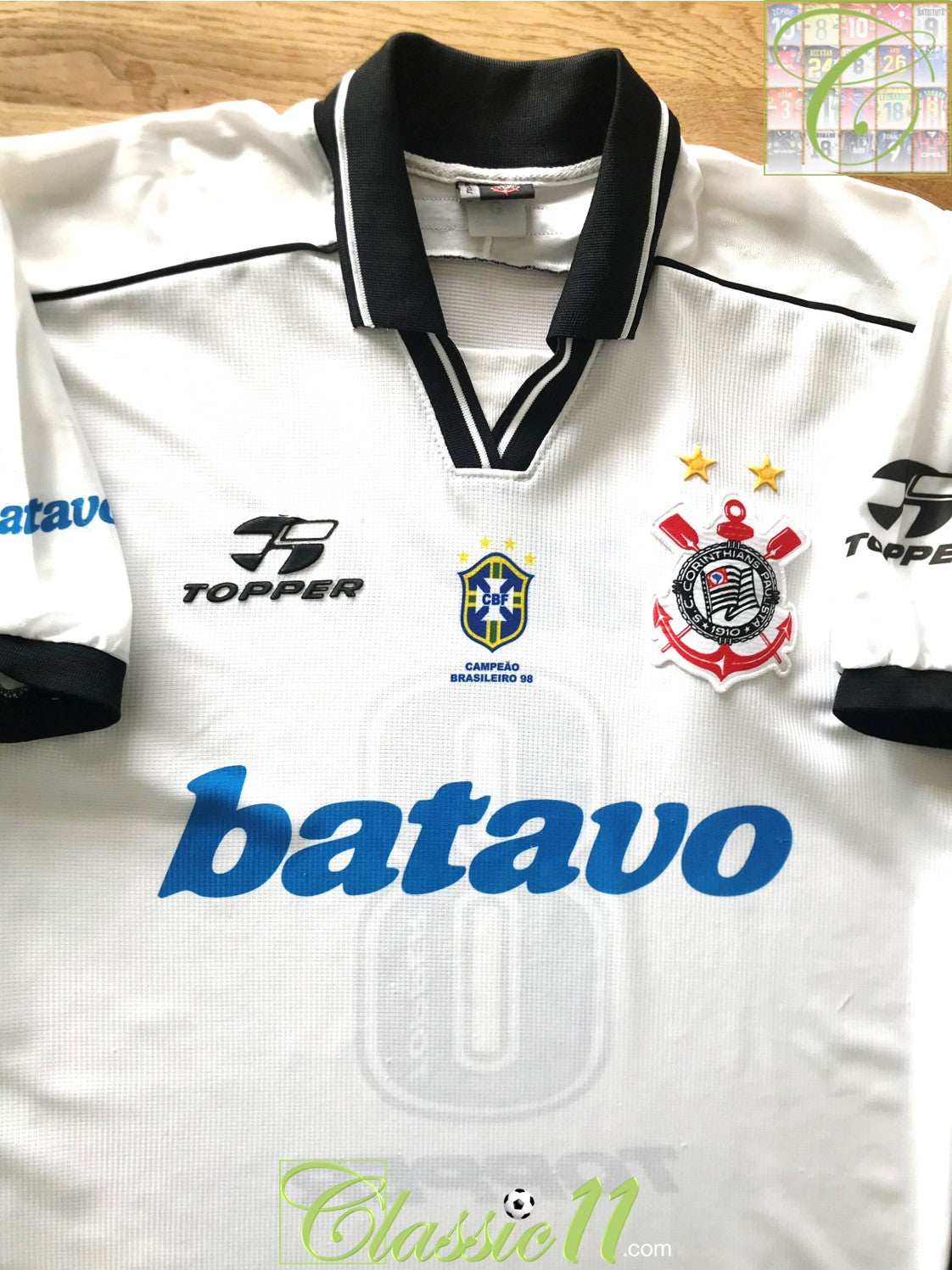 1999 Corinthians Home Football Shirt (Rincón) #8 (L)