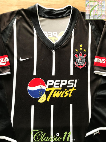2003 Corinthians Away Football Shirt #10 / Old Nike Soccer Jersey 