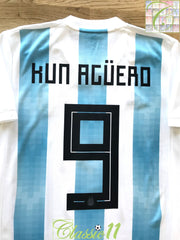2018/19 Argentina Home Football Shirt Kun Agüero #9 (S)