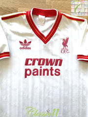 1985/86 Liverpool Away Football Shirt (S)