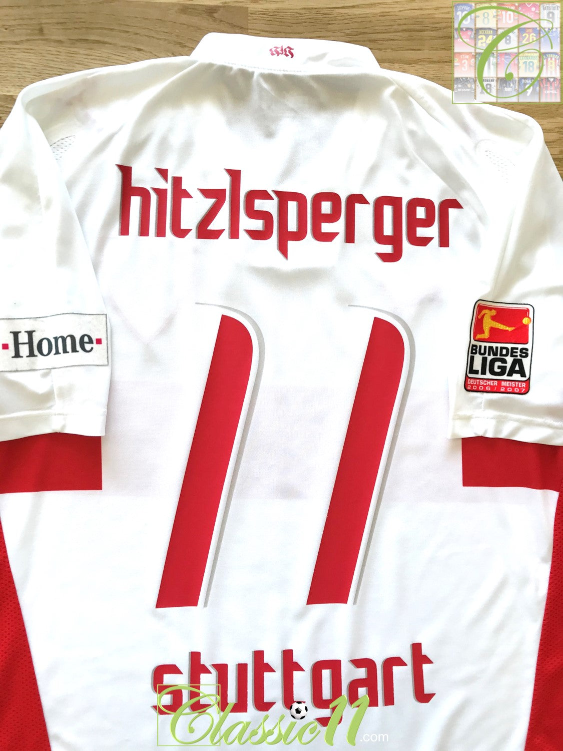 2007/08 Stuttgart Home Bundesliga Football Shirt Hitzlsperger #11 (XL)