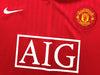 2007/08 Man Utd Home Football Shirt (XL)