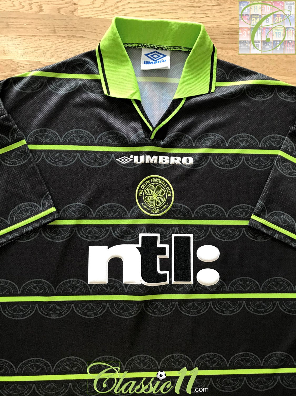 1999/00 Celtic Away Football Shirt Old Vintage Soccer Jersey