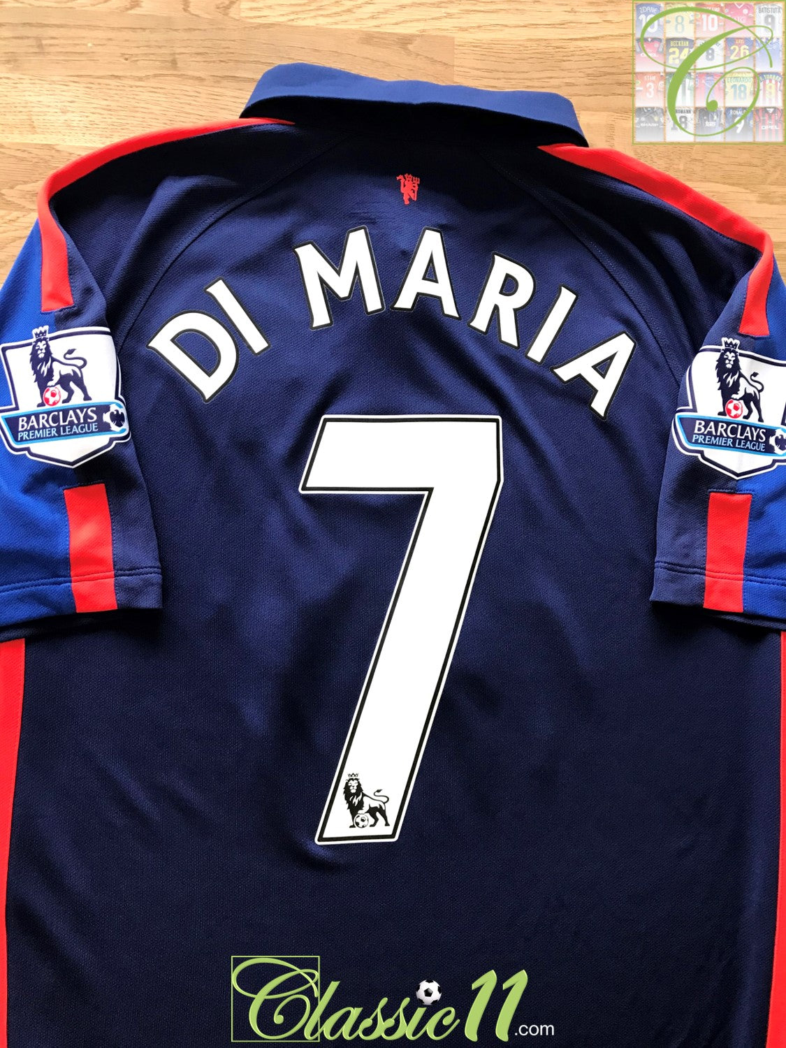 2014/15 Man Utd 3rd Premier League Football Shirt Di Maria #7 (S)