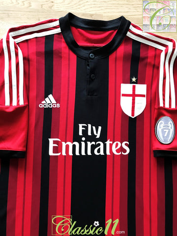 2014/15 AC Milan Home European Cup Football Shirt