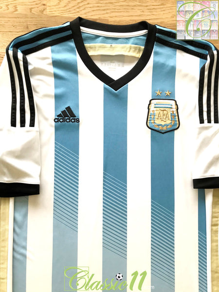 ARGENTINA 2013 2015 HOME FOOTBALL SHIRT SOCCER JERSEY ADIDAS