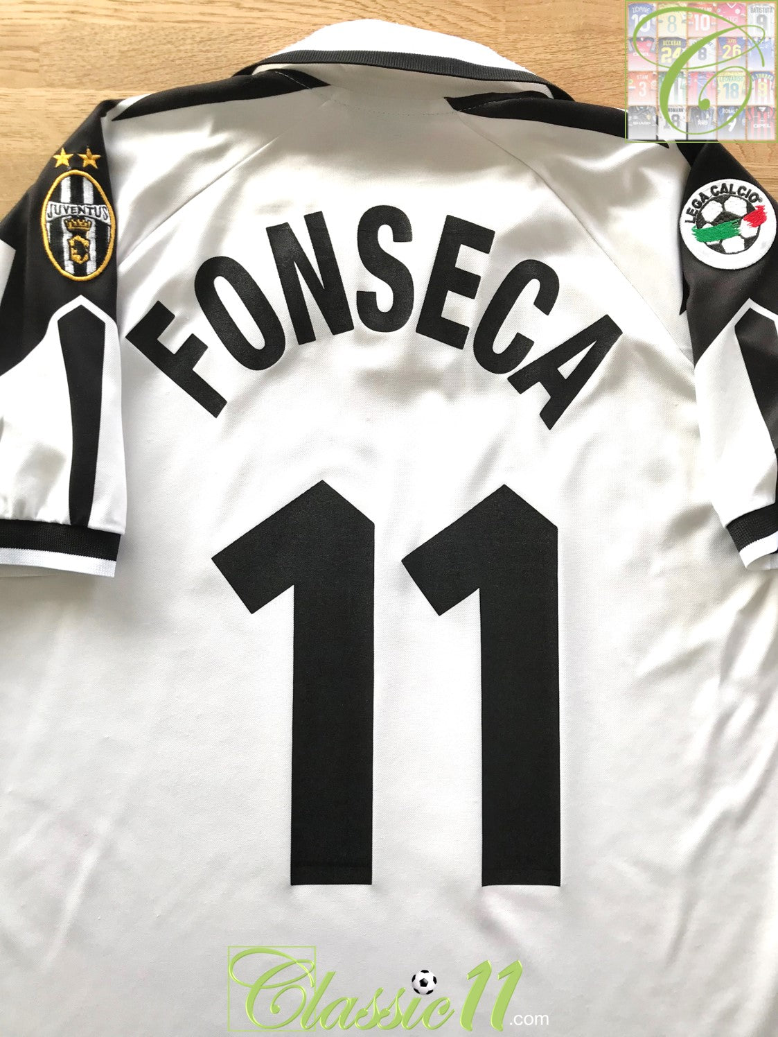 1998/99 Juventus Away Serie A Football Shirt Fonseca #11 (L)