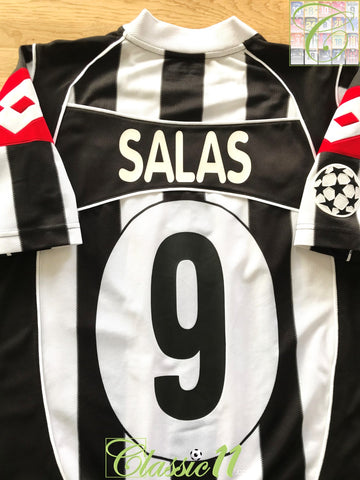 2002/03 Juventus Home Champions League Football Shirt Salas #9 (L)