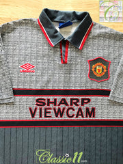 1995/96 Man Utd Away Football Shirt (L)