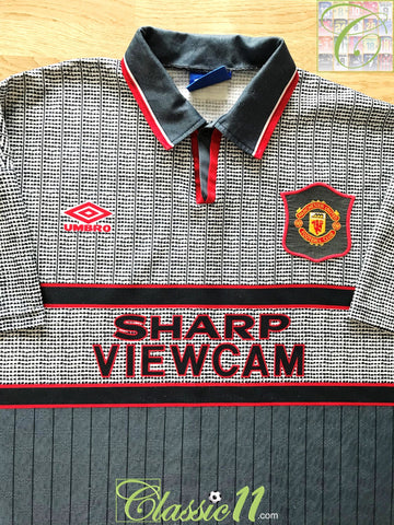 1995/96 Man Utd Away Football Shirt (XXL)
