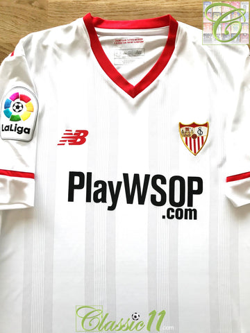 2017/18 Sevilla Home La Liga Football Shirt (XL)