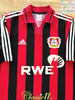 2001/02 Bayer Leverkusen Home Football Shirt Ze Roberto #8 (L)