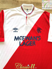 1987/88 Rangers Away Football Shirt (L)