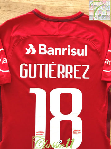 2017 Internacional Home Football Shirt Gutierrez #18 (M)