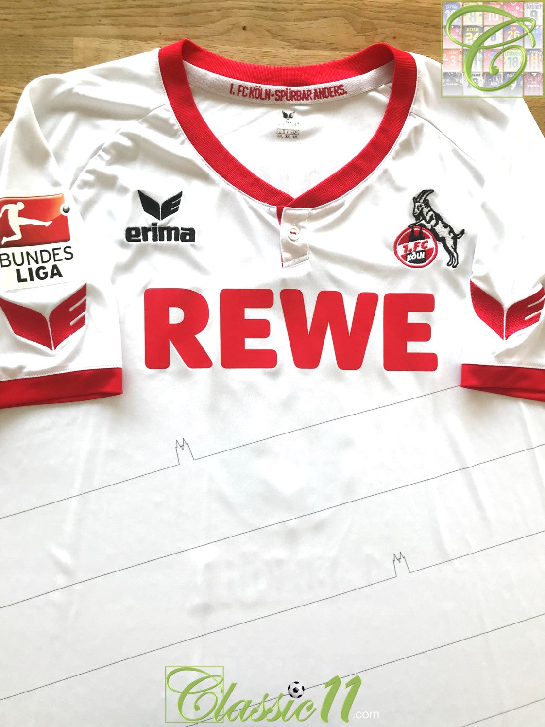 2015/16 FC Koln Home Bundesliga Football Shirt Jojić #8 (XXL)