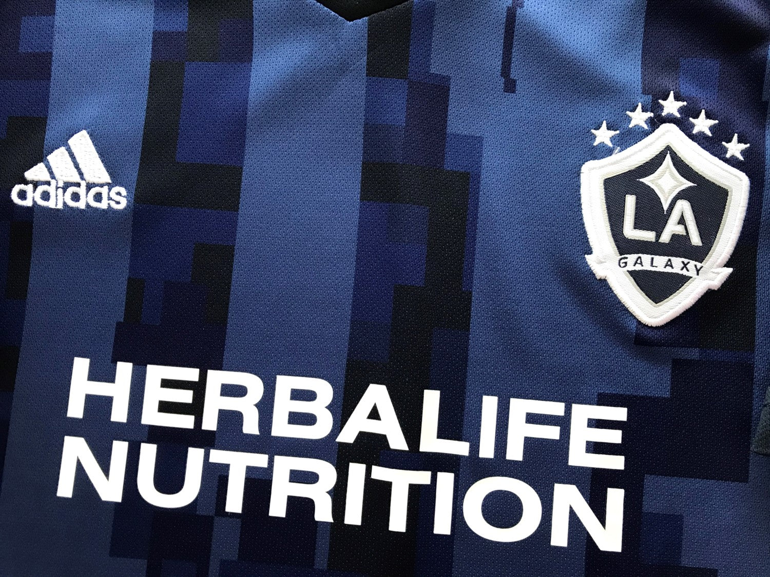 2019 LA Galaxy Away MLS Player Issue Football Shirt (Y)