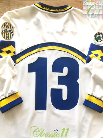 2002/03 Hellas Verona Away Centenary Long Sleeve Football Shirt #13