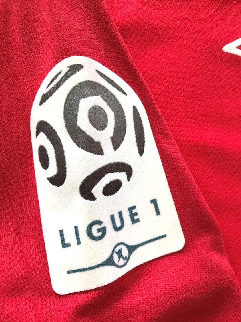 2010/11 Lille Home Ligue 1 Player Issue Football Shirt Mouko #16 (M)