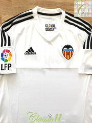 2015/16 Valencia Home La Liga Football Shirt