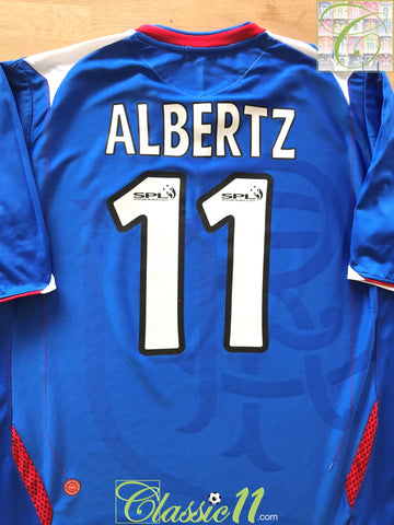 2006/07 Rangers Home SPL Football Shirt Albertz #11 (M)