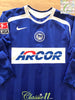 2005/06 Hertha Berlin Home Bundesliga Player Issue Football Shirt. Gilberto #6 (XL)