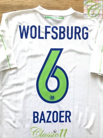2016/17 Wolfsburg Away Football Shirt Bazoer #6 (S)