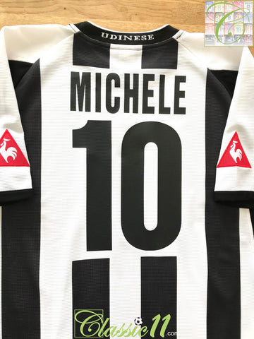 2003/04 Udinese Home Football Shirt Michele #10 (L)