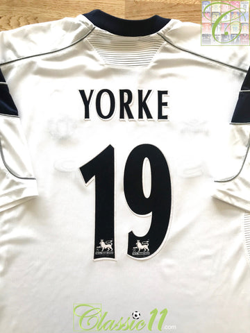 1999/00 Man Utd 3rd Premier League Football Shirt Yorke #19 (XXL)