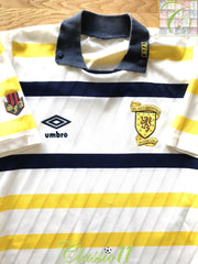 1988/89 Scotland Away Football Shirt